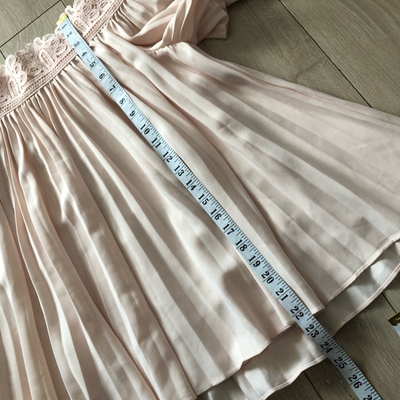 Seed Heritage Pleated Off Shoulder Top in Light Pink Size S - Picture 7 of 10